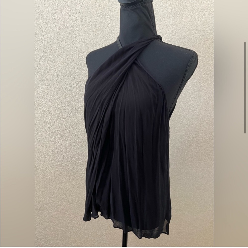 Helmut Lang Lush Voile Twist Neck Top - Picture 4 of 7
